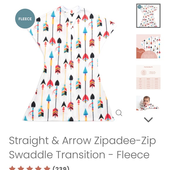 Fleece Zipadeezip in size Medium (6-12m) - Picture 5 of 6